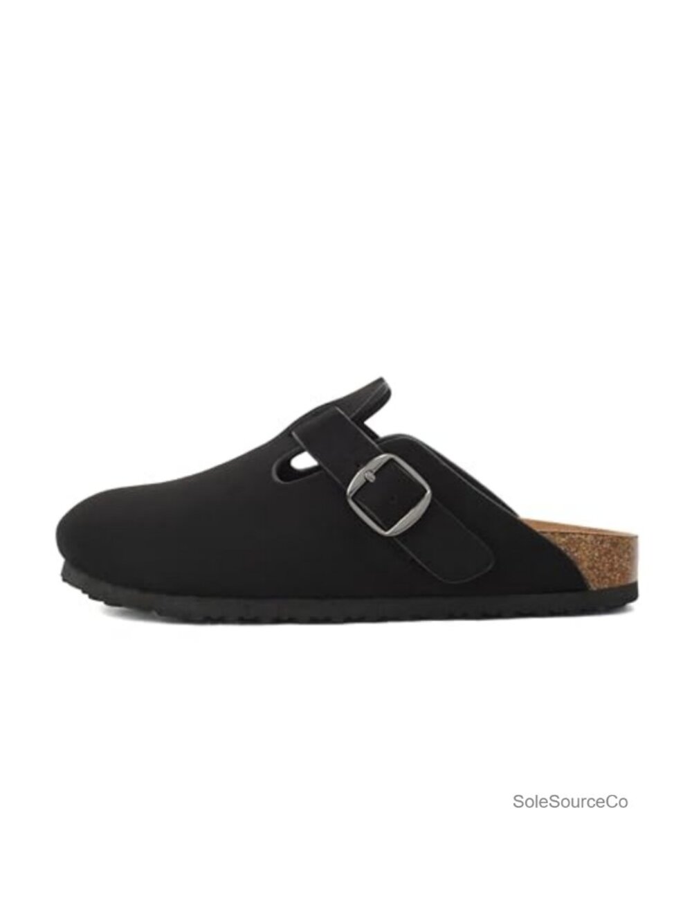 Soda Regis Round Toe Buckle Strap Slip-On Flatform Clog